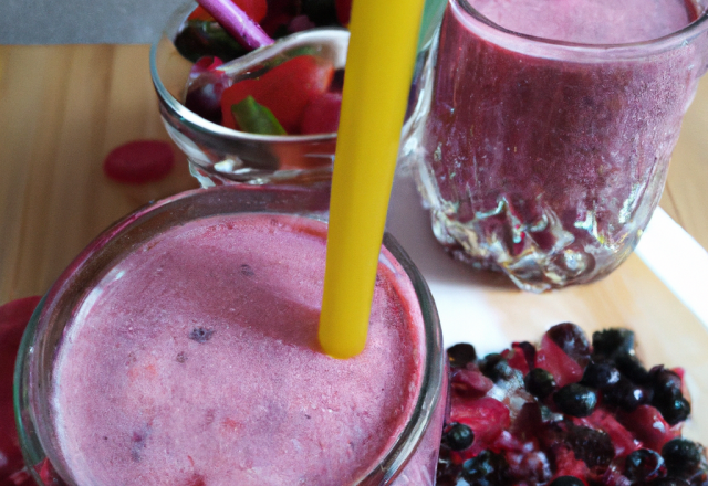 Smoothie fruits rouges