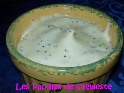 Mousse vanillée au pavot