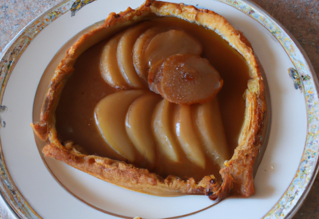 Tarte aux poires à la fourme d'ambert