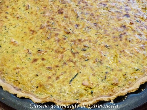 Quiche saumon gambas