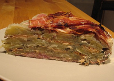 Parmentier de pomme de terre au roquefort