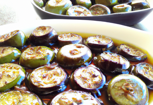 Aubergines marinées au vinaigre balsamique