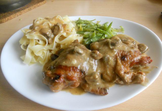 Cuisses de poulet au cidre doux