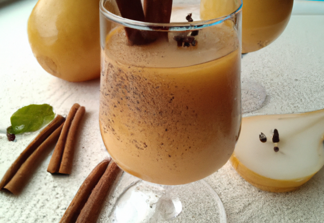 Jus de poire à la cannelle et au sirop d'érable