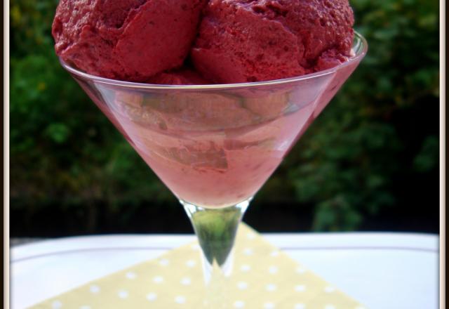 Sorbet express à la framboise