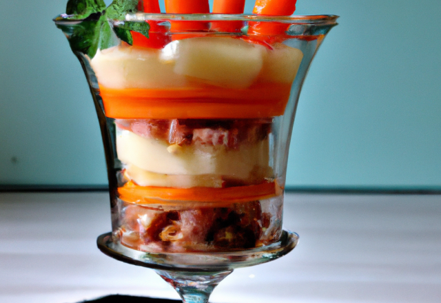 Verrine choucroute, Carotte et Pomme