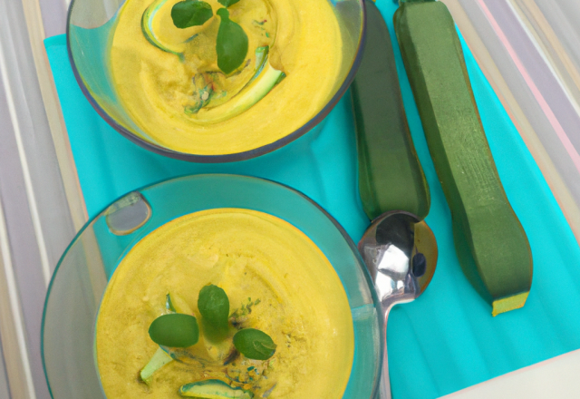 Mousse de courgettes au curry