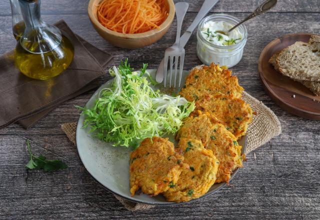 Galettes de carottes au cumin