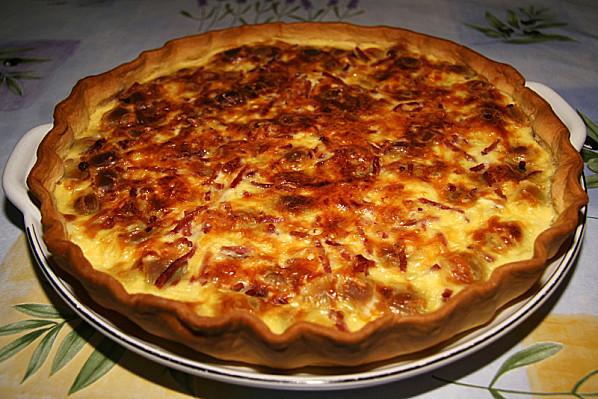 Quiche aux ravioles de Romans, poulet