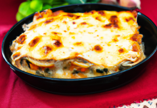 Lasagnes poulet roquefort