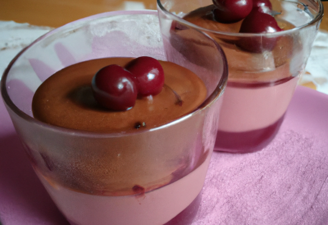 Verrine moelleux chocolat et cerise