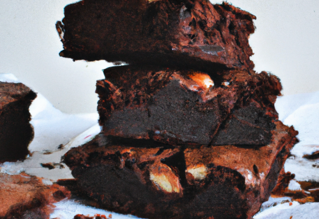 Brownies américains au chocolat et aux noix