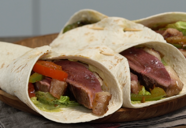 Fajitas de magret de canard