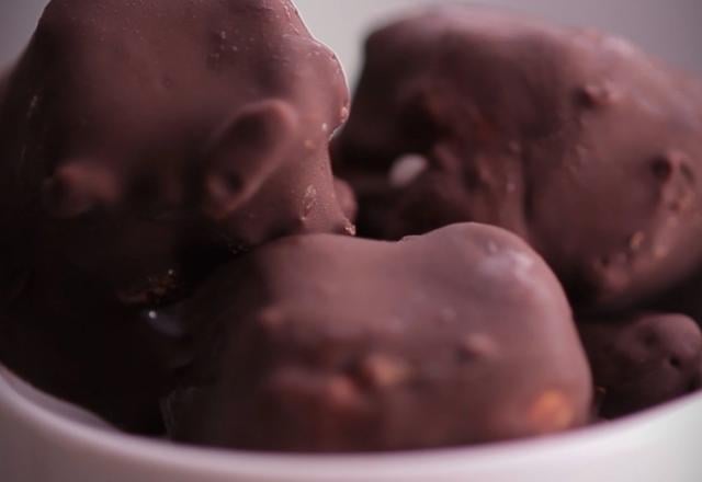 Mini-bouchées glacées au chocolat