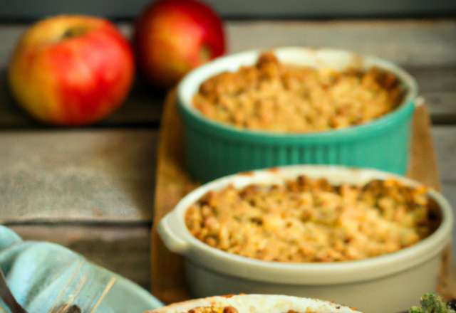 Crumble aux pommes délicieux !