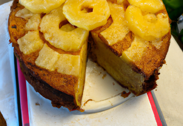 Gâteau de semoule à l'ananas