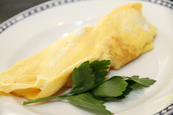 Omelette à la brandade de morue