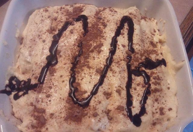 Tiramisu au chocolat allégé en sucre