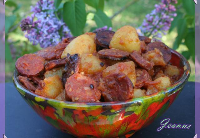 Pommes de terre à l'Espagnole au chorizo