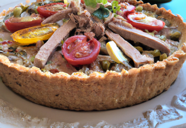 Tarte au thon et légumes