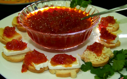 Confiture de poivron rouge classique