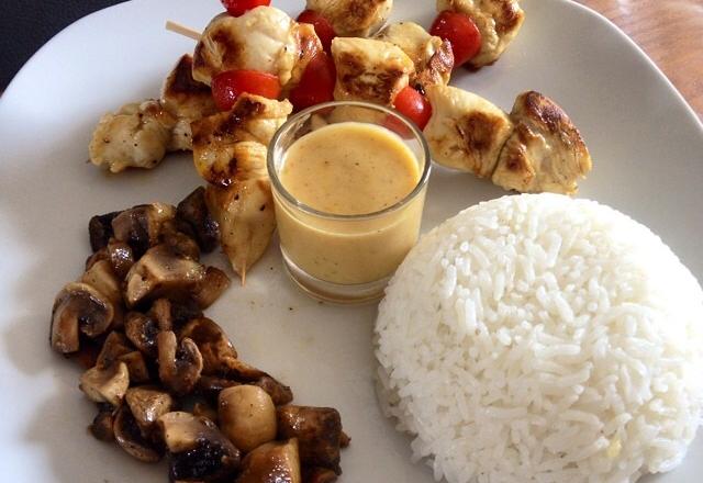 Brochettes de poulet citromarin