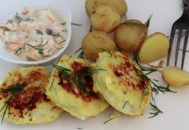 Fiskefrikadeller ou croquettes de cabillaud Norge à la danoise