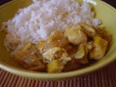 Curry de poulet à la mangue