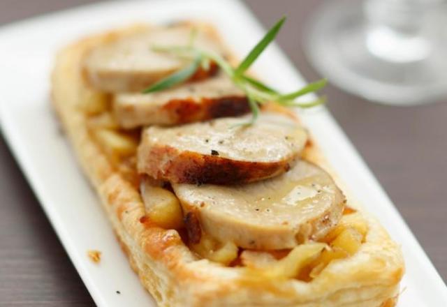 Tartelettes Poires et Boudin blanc