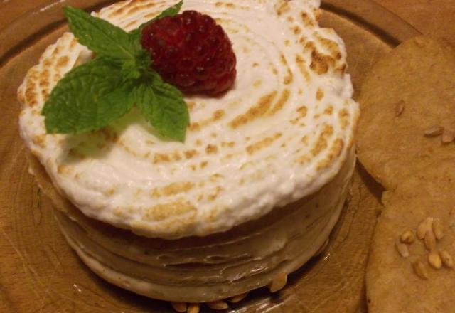 Mille-feuille de crêpes au mascarpone de kéfir