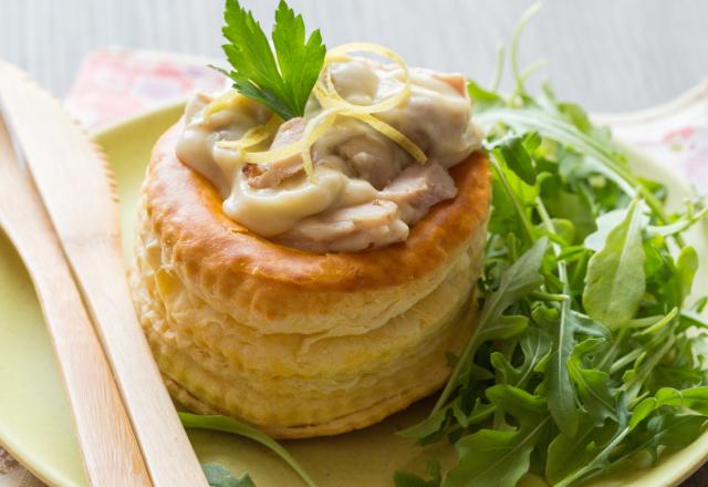 Vol-au-vent au poulet citronné