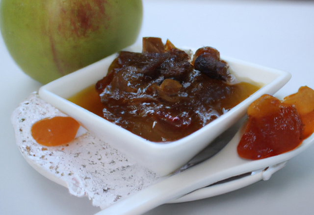 Confiture pomme-raisin