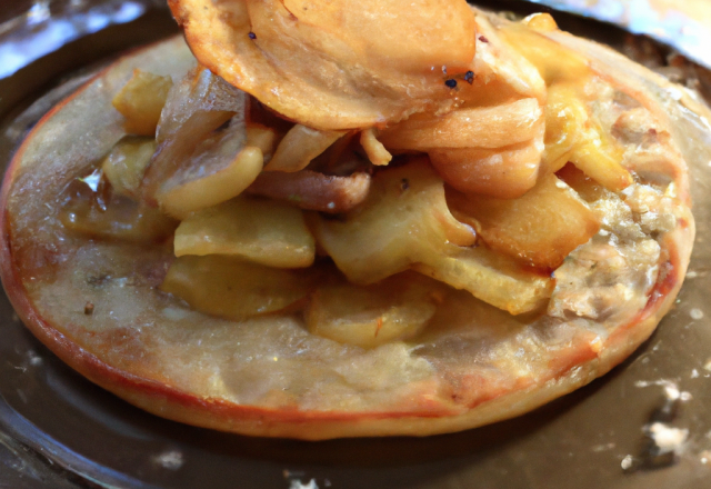 Galette de pomme de terre au fois gras