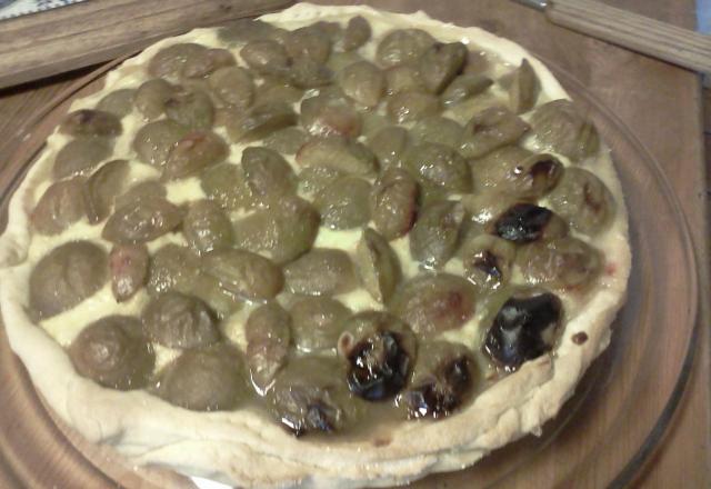 Tarte aux prunes jaunes