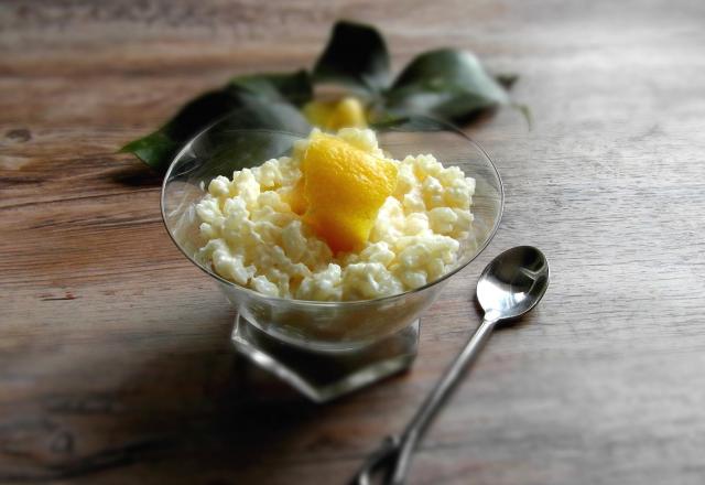 Risotto sucré au citron