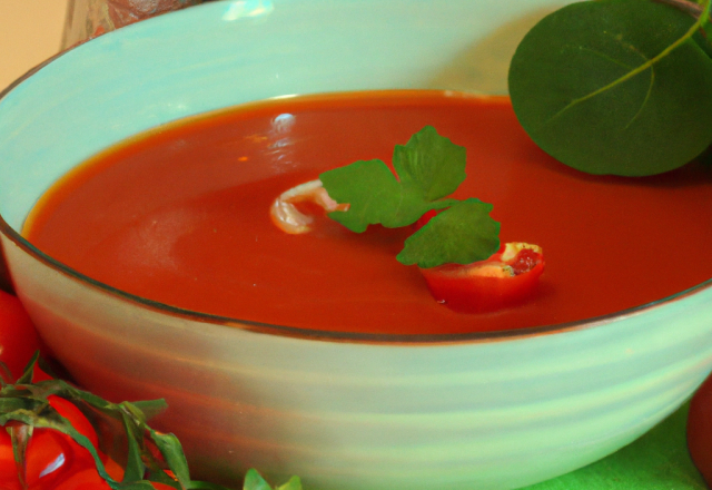 Soupe à la tomate bon marché