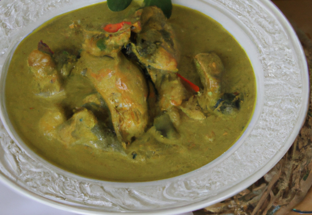 Curry vert de poulet