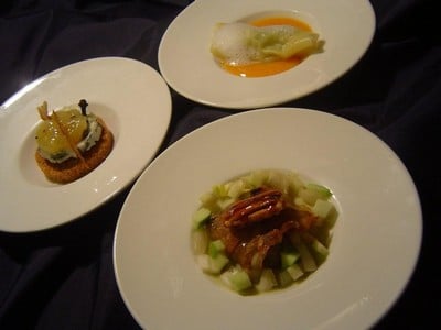 Trio de gourmandises au roquefort