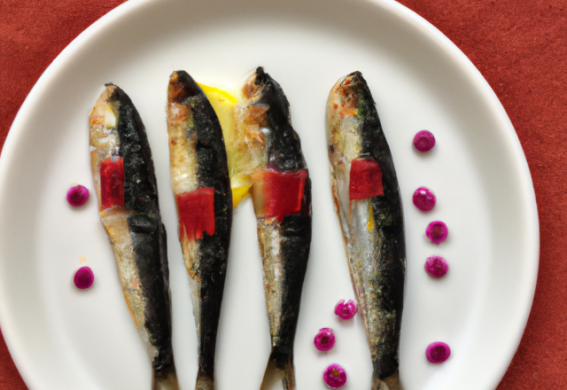 Sardines marinées au chèvre frais