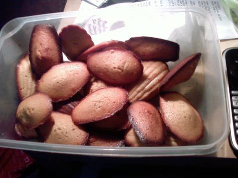 Madeleines à la vanille sans levure