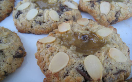 Cookies au lemon curd et aux amandes