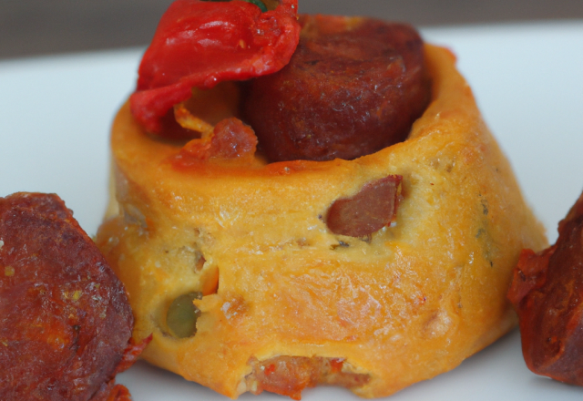 Fondant au chorizo