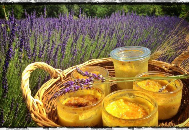 Crème Brûlée aux senteurs de Lavande des Alpes-de-Haute-Provence.