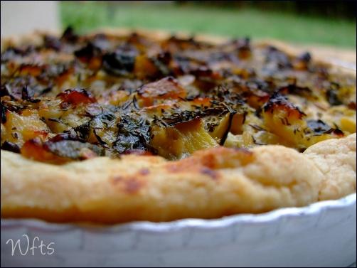 Tarte au confit de courgettes parmesan et citrons confits