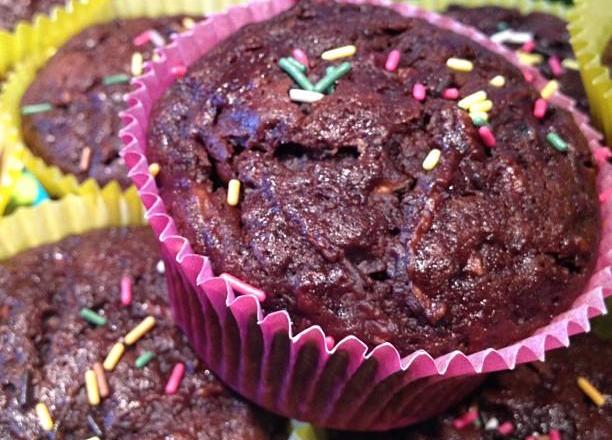 Muffins courgettes et chocolat