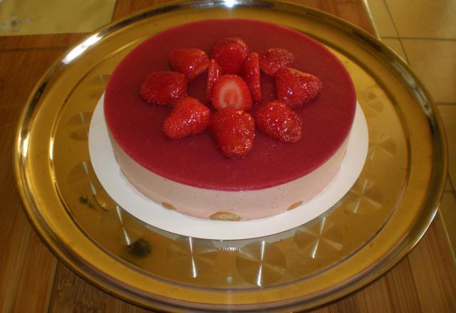 Bavarois à la fraise rapide