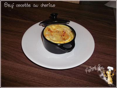 Œuf cocotte au chorizo