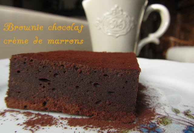 Brownie chocolat marron