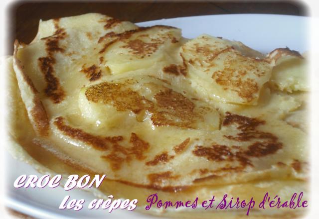 Crêpes pommes - sirop d'érable