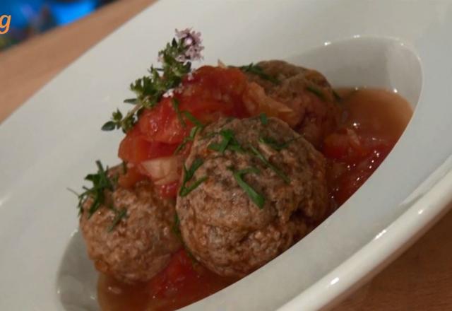 Boulettes de viande, sauce tomate